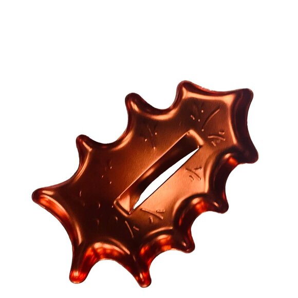 Leaf-Shaped Copper Tone Aluminum Cookie Cutter Baking - Picture 4 of 5